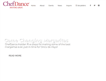 Tablet Screenshot of chefdance.com